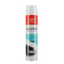 Спрей краска-восстановитель  SILVER-Premium для гладкой кожи, черный 250мл +25%беспл