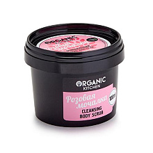 Скраб для тела Organic Shop 100мл Розовая мочалка очищающий