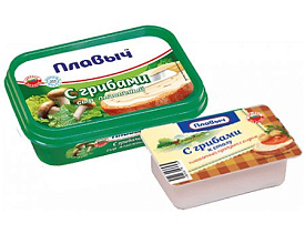 Плавленый продукт с сыром "С грибами" 90 гр ванна Плавыч