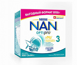 Смесь молочная NAN 3 Optipro, 350 гр