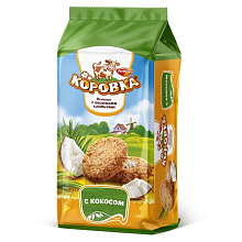 Коровка сдобное с овсяными хлопьями и кокосом 190г купить в Красноярске с доставкой в интернет-магазине "Ярбокс"