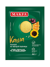 Каша манная из твердой пшеницы Гурьевская, 44г купить в Красноярске с доставкой в интернет-магазине "Ярбокс"