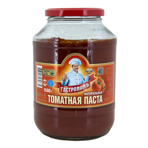 Томатная паста Гастрономъ 1500г купить в Красноярске с доставкой в интернет-магазине "Ярбокс"