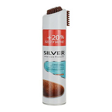 Спрей краска-восстановитель  SILVER-Premium для замши 3в1,brown 250мл +20%беспл