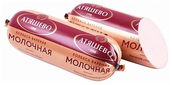 Колбаса вареная молочная Высокий стандарт Атяшево 400г купить в Красноярске с доставкой в интернет-магазине "Ярбокс"