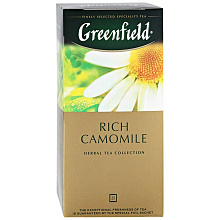 Чай травяной Гринфилд рич камомайл 25 пакетиков по 1,5г купить в Красноярске с доставкой на дом в интернет-магазине "Ярбокс"