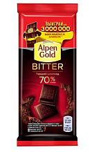 Шоколад горький Alpen Gold, 80 гр купить в Красноярске с доставкой в интернет-магазине "Ярбокс"