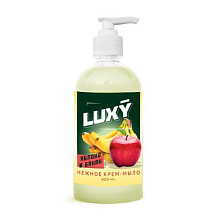 Крем-мыло жидкое Luxy 500мл с дозатором яблоко и банан