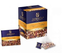 Чай Бертон тропический коктейль, 20 пакетиков купить в Красноярске с доставкой на дом в интернет-магазине "Ярбокс"