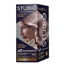 Краска для волос 3D Golografic т.9.25 Розовое золото, 50/50/15 мл