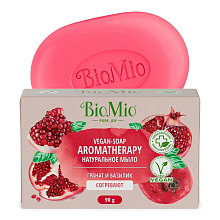 Мыло BioMio 90гр туалетное  Vegan Soap Гранат-базилик