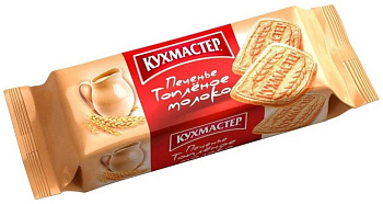 Печенье сахарное Топленое молоко Кухмастер 170гр купить в Красноярске с доставкой в интернет-магазине "Ярбокс"