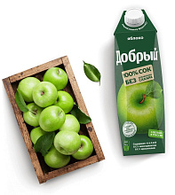 Добрый 1л сок Яблоко купить в Красноярске с доставкой в интернет-магазине "Ярбокс"
