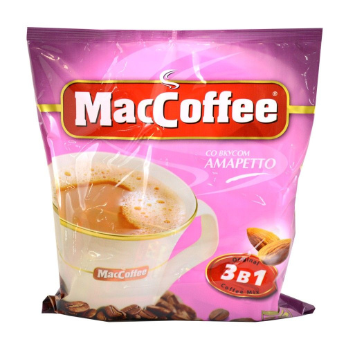 Кофе Маккофе Амаретто 3в1 25 пакетиков по 18г купить в Красноярске с доставкой на дом в интернет-магазине "Ярбокс"
