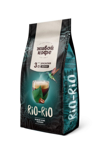Кофе Живой кофе Рио-Рио зерновой Сафари 200г купить в Красноярске с доставкой на дом в интернет-магазине "Ярбокс"