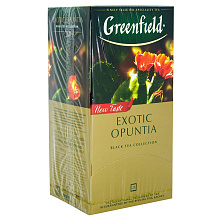 Чай черный Гринфилд экзотик опунция 25 пакетиков по 1,5г купить в Красноярске с доставкой на дом в интернет-магазине "Ярбокс"