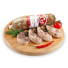 Зельц вареный из мяса птицы Праздничный 400г купить в Красноярске с доставкой в интернет-магазине "Ярбокс"