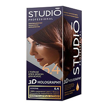 Краска для волос 3D Golografic т.6.4 Шоколад, 50/50/15 мл