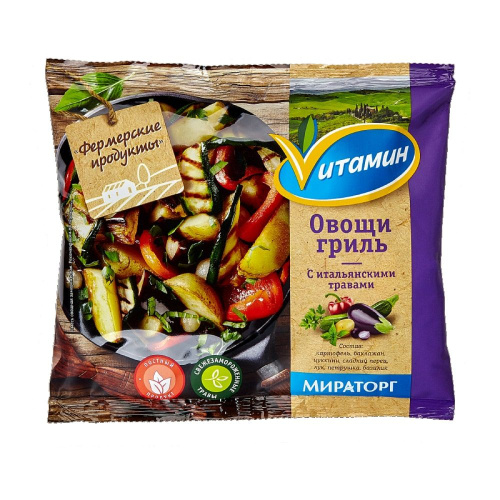 Овощи-гриль с итальянскими травами свежемороженые Vитамин 400г купить в Красноярске с доставкой в интернет-магазине "Ярбокс"