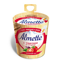 Сыр творожный Альметте Хохланд с томатами по-итальянски БЗМЖ 57% 150г