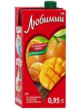 Любимый Напиток Апельсин Манго Мандарин 0,95л купить в Красноярске с доставкой в интернет-магазине "Ярбокс"