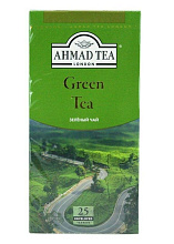 Чай зеленый Ахмад 25 пакетика по 2г купить в Красноярске с доставкой на дом в интернет-магазине "Ярбокс"