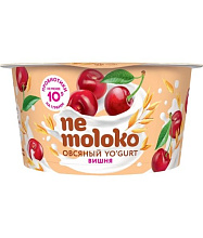 Йогурт овсяный со вкусом вишни NEMOLOKO 130г