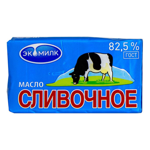 Масло сливочное Экомилк Коровка бзмж 82,5% 180гр