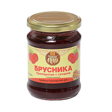 Брусника Дары Края протертая с сахаром ст/б 300гр купить в Красноярске с доставкой в интернет-магазине "Ярбокс"