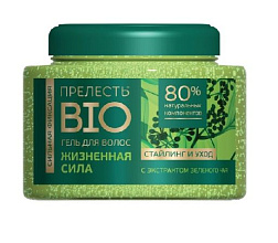 Гель для укладки волос СФ Прелесть БИО с экстрактом зеленого чая, 250 мл