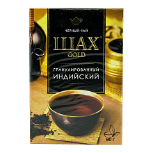 Чай черный Шах Голд Индийский гранулированный 90г купить в Красноярске с доставкой на дом в интернет-магазине "Ярбокс"
