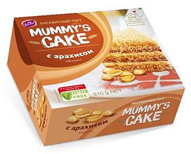 Торт бисквитный Mummy s cake с арахисом310г купить в Красноярске с доставкой в интернет-магазине "Ярбокс"