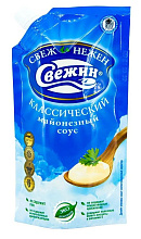 Майонезный соус классический Свежин 37% 800г купить в Красноярске с доставкой в интернет-магазине "Ярбокс"