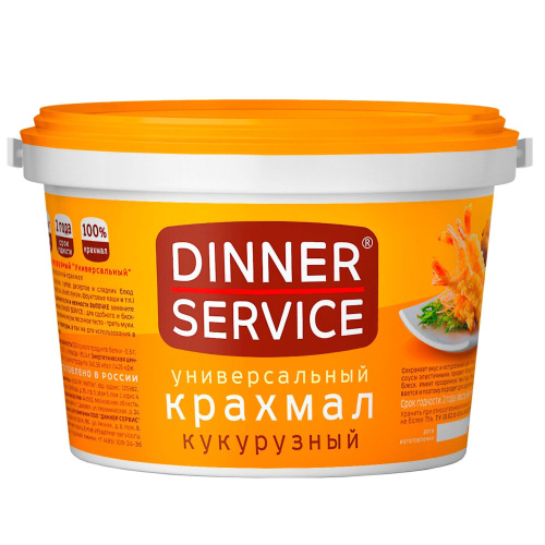 Крахмал кукурузный Dinner Service, 1.25 кг купить в Красноярске с доставкой в интернет-магазине "Ярбокс"