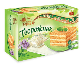 Торт Творожник творожно-йогуртовый 400г купить в Красноярске с доставкой в интернет-магазине "Ярбокс"