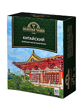 Чай зеленый Золотая Чаша китайский 100 пакетиков по 1,8г купить в Красноярске с доставкой на дом в интернет-магазине "Ярбокс"