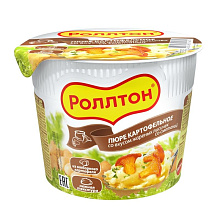 Пюре картофельное Роллтон жареные лисички со сметаной 40г купить в Красноярске с доставкой в интернет-магазине "Ярбокс"