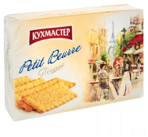 Печенье Petit Beurre Кухмастер 420г купить в Красноярске с доставкой в интернет-магазине "Ярбокс"