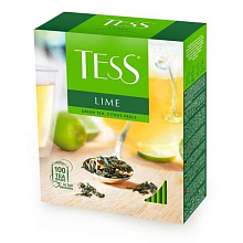Чай зеленый Тэсс Лайм 100 пакетиков по 1,5г купить в Красноярске с доставкой на дом в интернет-магазине "Ярбокс"
