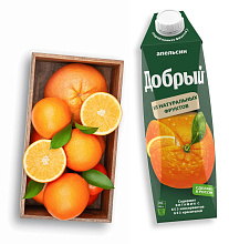 Добрый 1л нектар Апельсин купить в Красноярске с доставкой в интернет-магазине "Ярбокс"