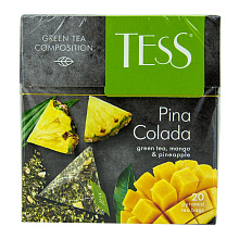 Чай зеленый Тэсс пина колада 20 пирамидок по 1,8г купить в Красноярске с доставкой на дом в интернет-магазине "Ярбокс"