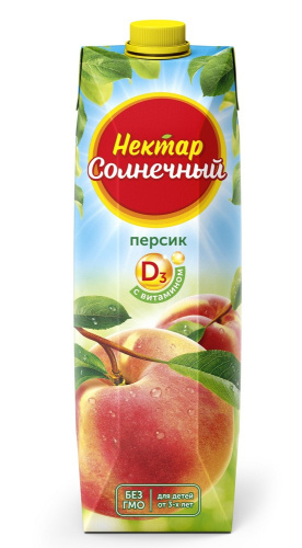 Нектар персиковый Солнечный 950мл купить в Красноярске с доставкой в интернет-магазине "Ярбокс"