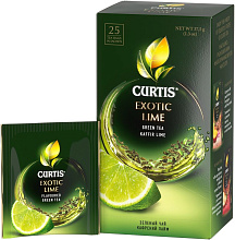 Чай зеленый Кёртис лайм 25 пакетиков по 1,5г купить в Красноярске с доставкой на дом в интернет-магазине "Ярбокс"