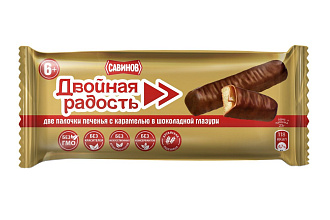 Батончик шоколадный Двойная радость, 50 гр купить в Красноярске с доставкой в интернет-магазине "Ярбокс"