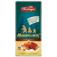 Шоколад Мишки в лесу с молоком и вафельной крошкой (1105) 80г купить в Красноярске с доставкой в интернет-магазине "Ярбокс"