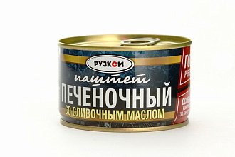 Паштет печёночный с маслом Рузком 230г купить в Красноярске с доставкой в интернет-магазине "Ярбокс"