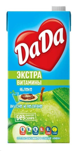 Нектар Да-Да яблоко Экстра-витамины, 1,9л купить в Красноярске с доставкой в интернет-магазине "Ярбокс"