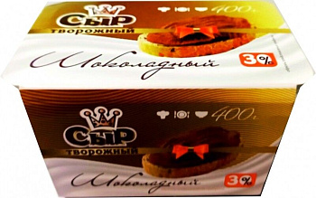 Сыр творожный Царь"Шоколадный" 30% бзмж 400г