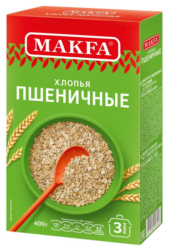 Хлопья Макфа пшеничные 400гр купить в Красноярске с доставкой в интернет-магазине "Ярбокс"
