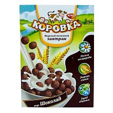 Сухие завтраки Шарики Коровка вкус шоколад 190гр купить в Красноярске с доставкой в интернет-магазине "Ярбокс"